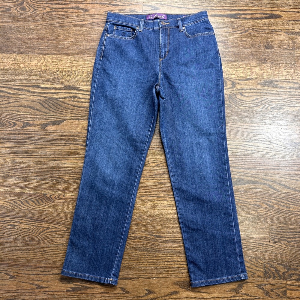 Gloria Vanderbilt Amanda High Rise Tapered Jeans Dark Wash Size 8